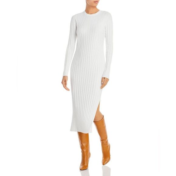 ✨NWT✨ - FRAME ribbed sweater dress in offwhite, size XL $498 RUNS SMALL!! - Picture 3 of 16